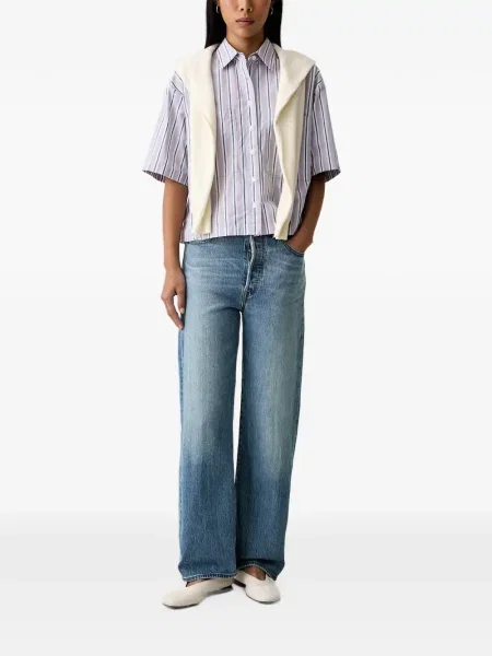 Scurt cămașă de blugi Levi's® din dantelă cu cordon gri
