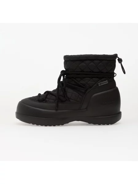 Sneakers Moon Boot Mezzaluna Quilted Mid Wp Black EUR 37 negru