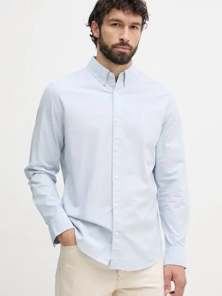 Calvin Klein Jeans cămașă masculină din cu albastru