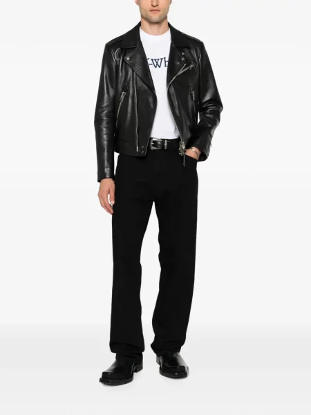 Tricou Off-white cu broderie alb