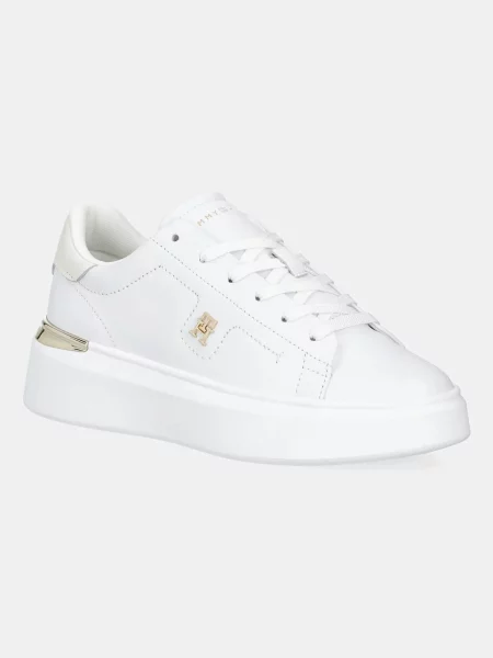Sneakersy Tommy Hilfiger skórzane białe
