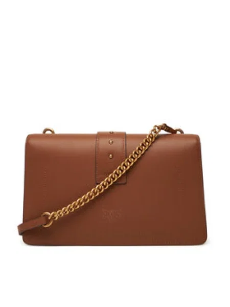 PINKO Torba za čez ramo LOVE ONE CLASSIC' rjava