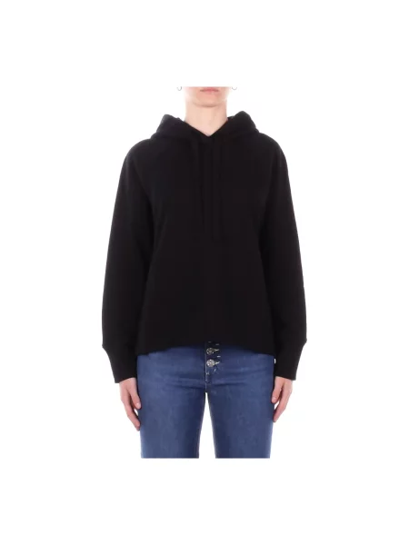 Bluza z kapturem Dondup z kapturem z logo czarna