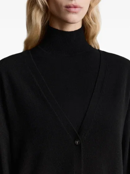 Cardigan 12 Storeez cu decolteu în V negru