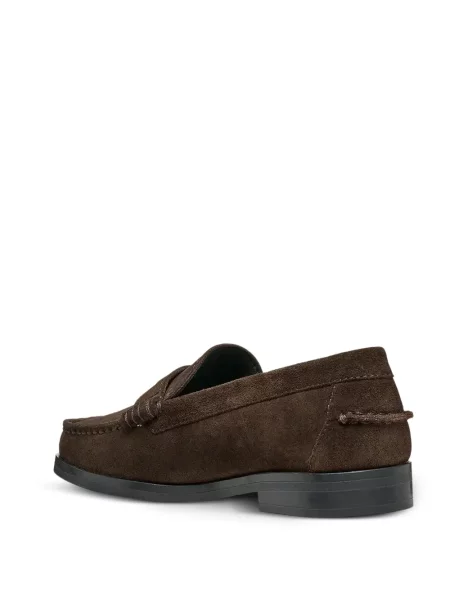 Pantofi loafer Geox din piele de căprioară maro