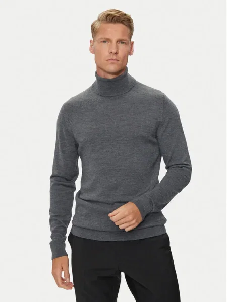 Pulover Calvin Klein de lână gri