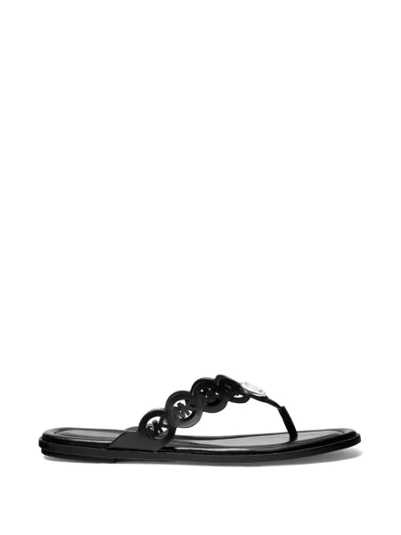 Sandale Michael Michael Kors cu model floral cu aplicații negru