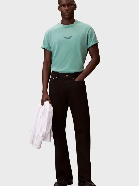 Графический футболка Calvin Klein Jeans зеленая