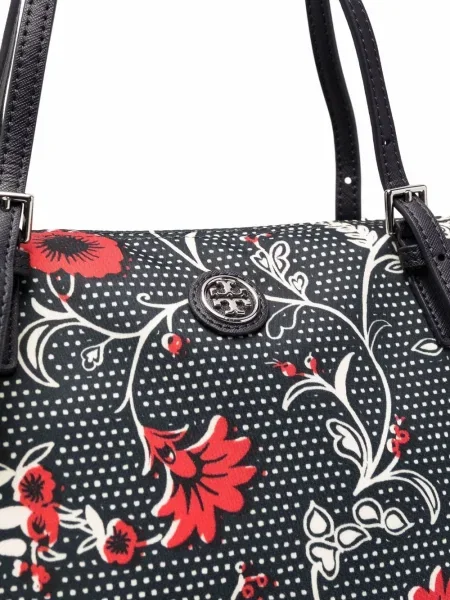 Geantă Tory Burch cu imagine retro albastru