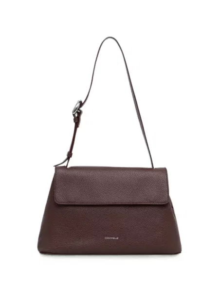 Geantă shopper Coccinelle din piele maro