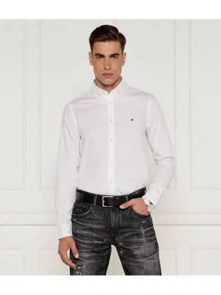 Tommy Hilfiger Cămașă DOBBY alb