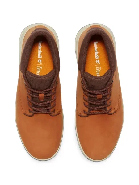 Маратонки Timberland с връзки от набук кафяво