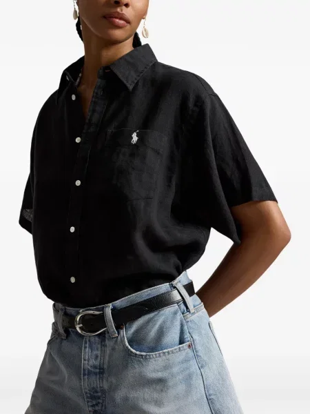 Μικρός πλεκτά σορτς Polo Ralph Lauren με κέντημα λευκό
