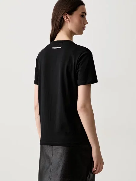 Karl Lagerfeld tricou pentru femei din negru