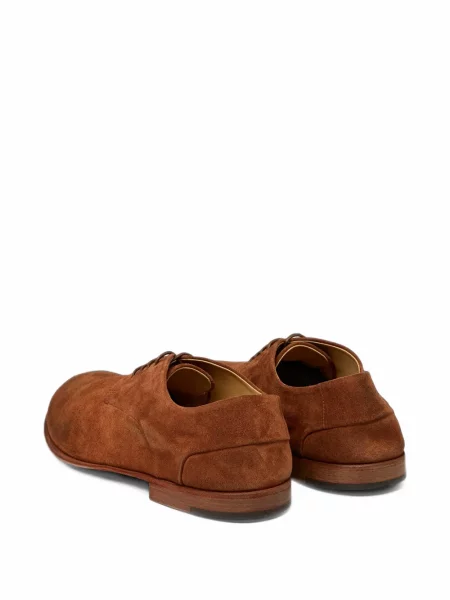 Pantofi derby Marsell din piele de căprioară maro