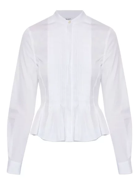 Cămașă Alexander Mcqueen plisată alb