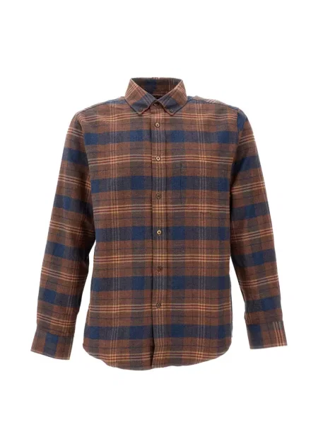 Cămașă Portuguese Flannel în carouri de flanelă maro