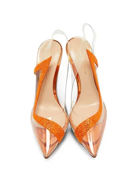 Pantofi cu toc Gianvito Rossi portocaliu