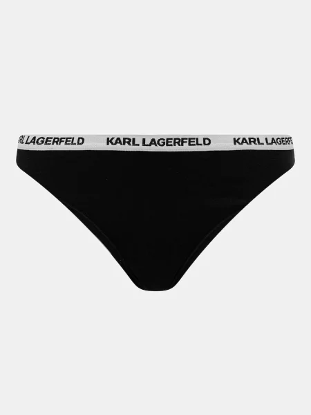 Karl Lagerfeld tangá dámske s elastanom čierna