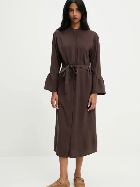 Answear Lab rochie maxi drept maro