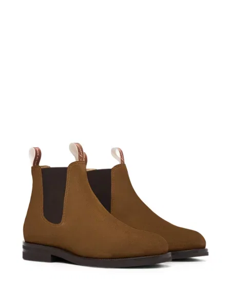 Botine chelsea Scarosso din piele de căprioară maro