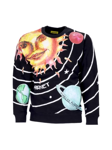 Bluza Market z nadrukiem czarna