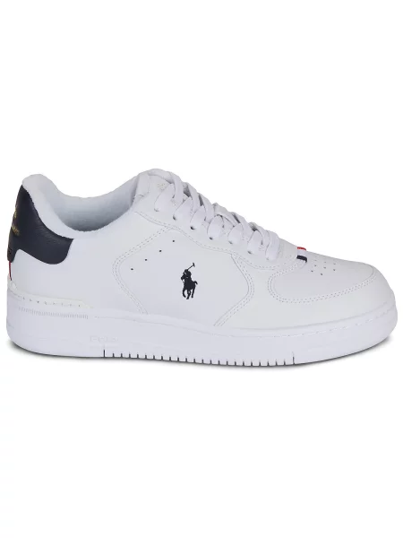 Boty Polo Ralph Lauren MASTR CT RIB-SNEAKERS-LOW TOP LACE bílé