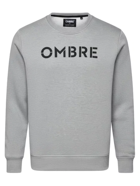 Ombre Mikina světle šedá