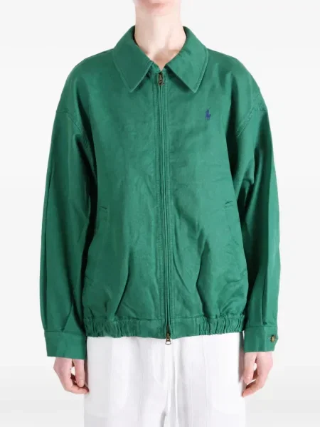 Lung geacă Polo Ralph Lauren cu autograf verde