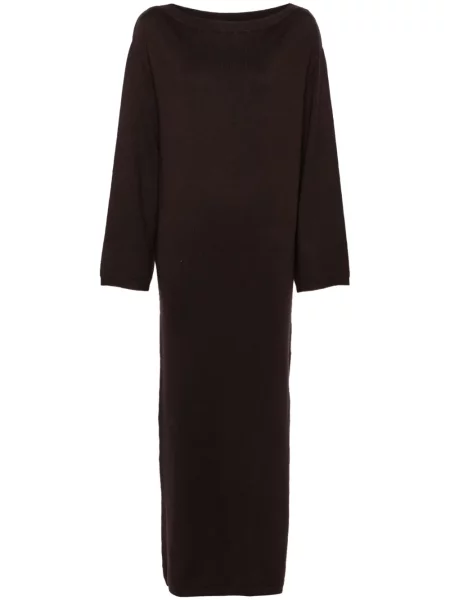 Rochie maxi Herskind tricotate de costum maro