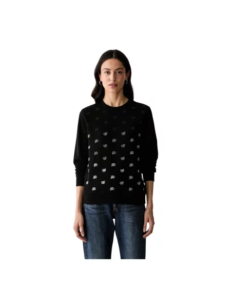 Bluza Karl Lagerfeld z ćwiekami czarna