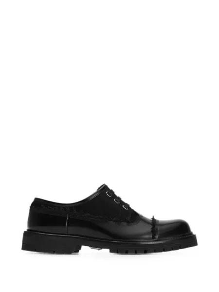 Pantofi derby Dolce & Gabbana cu șireturi din dantelă negru