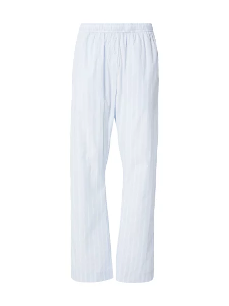 Hunkemöller Pantaloni de pijama albastru deschis alb
