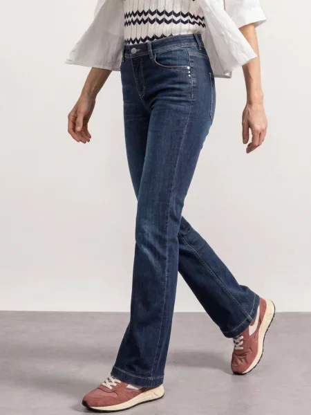 Street One Damsie dżinsy typu bootcut Kobiety niebieski