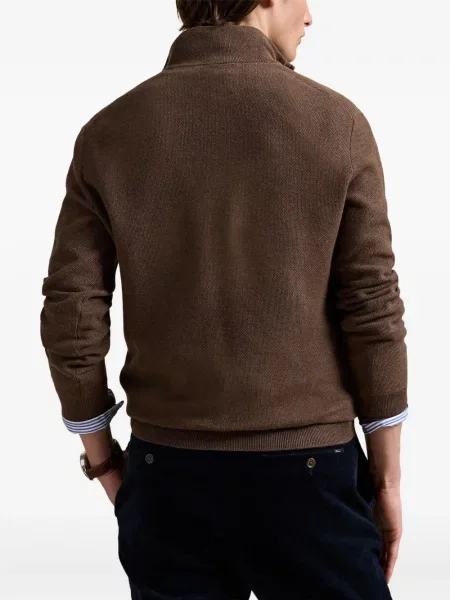 Μικρός κασκέτο Polo Ralph Lauren με χαμηλή μέση υφαίνω διαγωνίως πράσινο