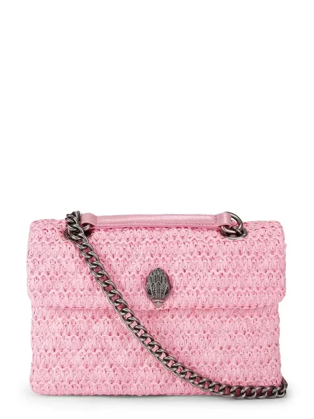 Kurt Geiger London torebka crossbody Raffia Kensington różowa