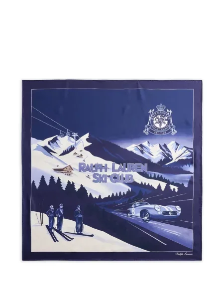 Fular Ralph Lauren Purple Label cu imagine albastru