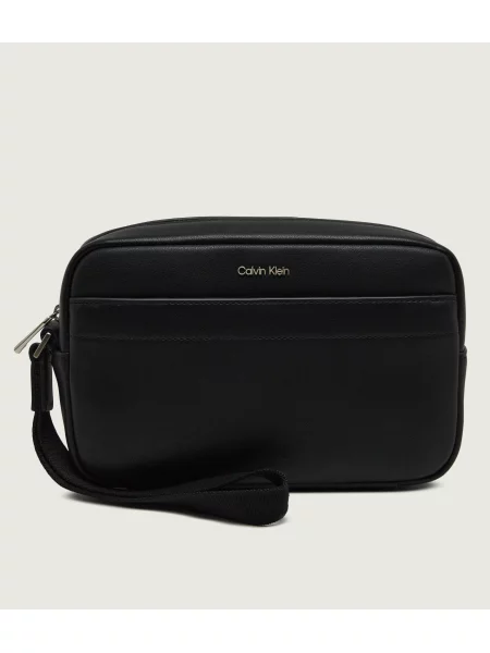 Geantă crossover Calvin Klein Raised Pouch W/ Handle negru