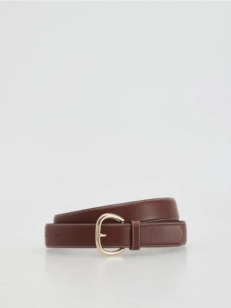 Reserved з декоративною пряжкою коричневий