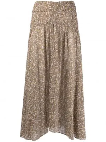 Graficzny spódnica Isabel Marant Etoile z nadrukiem zielona