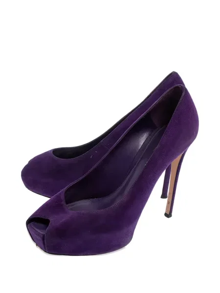 Pantofi cu toc Gianvito Rossi cu platformă violet