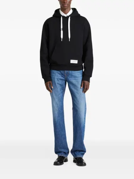 Hanorac cu glugă Givenchy din fleece negru