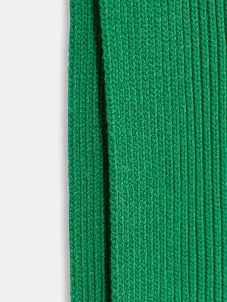 Шерстяной однотонный шарф United Colors Of Benetton зеленый