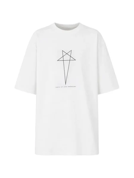 Grafic tricou Rick Owens alb