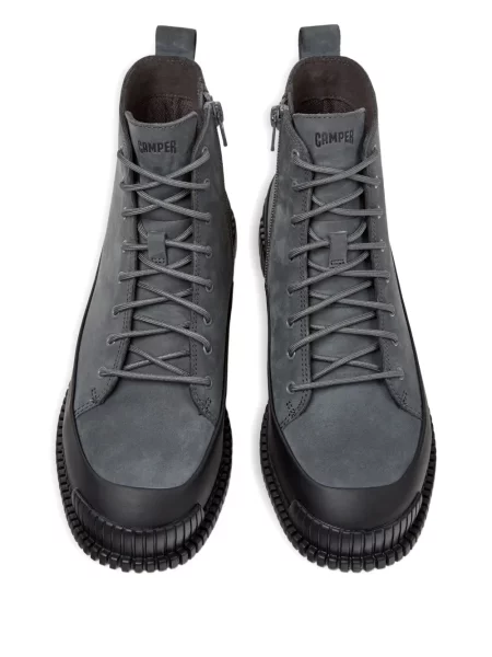 Botine Camper cu șireturi din dantelă gri