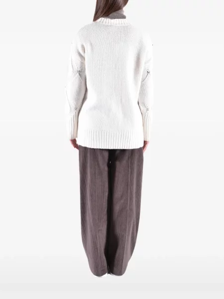 Cardigan Kangra tricotate alb