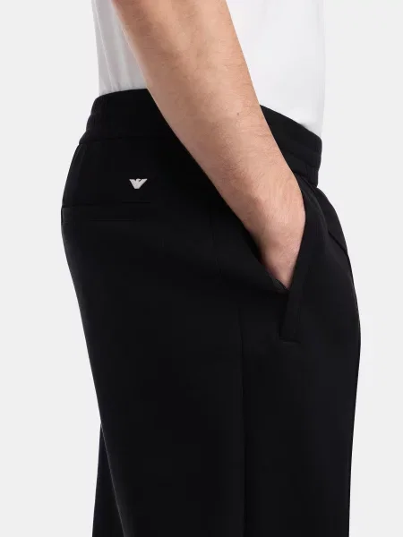 Спортивні штани Emporio Armani бавовна/поліестер чорний