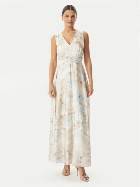 Rinascimento Sukienka wieczorowa jasny beżowy