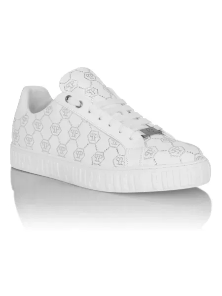 Sneakersy Philipp Plein skórzane białe