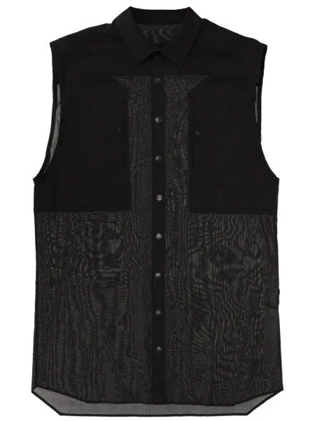 Cămașă Rick Owens fără mâneci plasă negru
